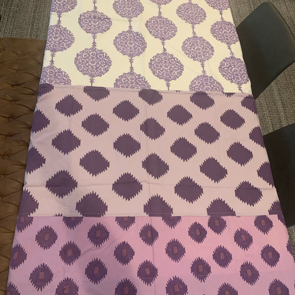 4 Land of Nod Moroccan Bazaar Lavender/Purple Curtains - 63”